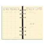 QUO VADIS Recharge Timer format 17, Septembre à Décembre à la verticale papier Ivoire 10X17 cm