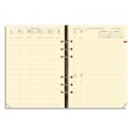 QUO VADIS Recharge Timer format 21, Septembre à Décembre à la verticale papier Ivoire 15x21 cm