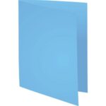 EXACOMPTA Paquet de 100 chemises FOREVER en carte recyclée 220g. Coloris Bleu foncé – Image 2
