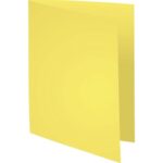 EXACOMPTA Paquet de 100 chemises FOREVER en carte recyclée 220g. Coloris Jaune – Image 2
