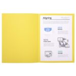 EXACOMPTA Paquet de 100 chemises FOREVER en carte recyclée 220g. Coloris Jaune – Image 4