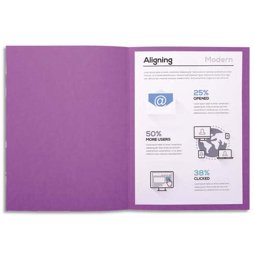 356483_d1.jpg EXACOMPTA Paquet de 100 chemises FOREVER en carte recyclée 220g. Coloris lilas – Image 1