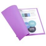 EXACOMPTA Paquet de 100 chemises FOREVER en carte recyclée 220g. Coloris lilas – Image 3