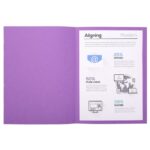 EXACOMPTA Paquet de 100 chemises FOREVER en carte recyclée 220g. Coloris lilas – Image 4