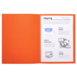 EXACOMPTA Paquet de 100 chemises FOREVER en carte recyclée 220g. Coloris Orange – Image 4