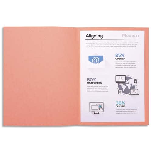 356548_d1.jpg EXACOMPTA Paquet de 100 chemises FOREVER en carte recyclée 220g. Coloris Rose – Image 1