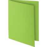 EXACOMPTA Paquet de 100 sous-chemises ROCK'S en carte 80 grammes coloris Vert clair – Image 2