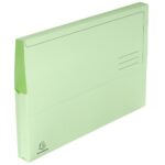 EXACOMPTA Paquet 50 chemises à poche SUPER en carte 210g. Coloris Vert clair – Image 2