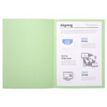 EXACOMPTA Paquet de 100 chemises FOREVER en carte recyclée 220g. Coloris Vert clair – Image 4