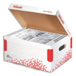 ESSELTE Conteneur SPEEDBOX taille Small pour doc A4+sous-dossiers, coloris Blanc