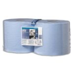 TORK Lot de 2 bobines Papier d'essuyage Plus Combi Roll 2 plis 750 formats prédécoupés 255m Bleu