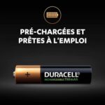 DURACELL Piles Rechargeables AAA 750 Mah, lot de 4 piles – Image 2