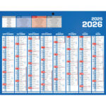 CBG Calendrier CLASSIQUE mini septembre à décembre, 21x26,5cm, 1 trou