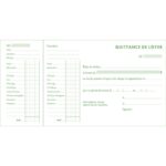 EXACOMPTA Carnet à souche Quittances de loyer 13,5x18,5cm - 50 feuillets - Format horizontal – Image 2