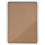 NOBO Vitrine d'affichage porte battante Premium Plus - en liège - 9 x A4 - 1902564