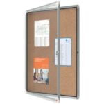 NOBO Vitrine d'affichage porte battante Premium Plus - en liège - 9 x A4 - 1902564 – Image 2