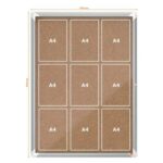 NOBO Vitrine d'affichage porte battante Premium Plus - en liège - 9 x A4 - 1902564 – Image 3
