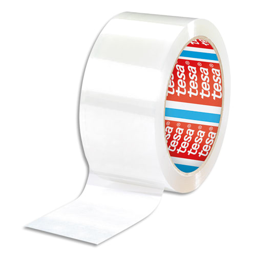 384716_d1-1.jpg TESA Adhésif d'emballage en Polypropylène qualité supérieure 60 microns - H50 mm x L66 m Transparent – Image 1