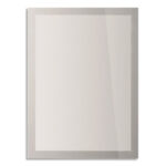 DURABLE Sachet de 2 Cadres d'affichage Sun contour argenté, anti UV repositionnable, ft A4 L23,4xH32,1 cm
