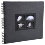 EXACOMPTA Album photos à spirales PASSION. Capacité 360 photos, pages Noires. 32x32 cm, coloris Noir – Image 2