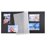 EXACOMPTA Album photos à spirales PASSION. Capacité 360 photos, pages Noires. 32x32 cm, coloris Noir – Image 4