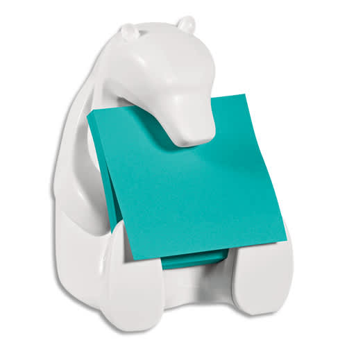 385272_d1-1.jpg POST-IT Dévidoir Ours Z-Notes Super Sticky POST-IT® 1 bloc Z-Notes 90 feuilles 76 x 76 mm – Image 1