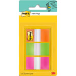 POST-IT Marque-pages standard 3x20 Rouge, Orange, Jaune