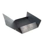 EXACOMPTA Chemise 3 rabats et élastique monobloc, carte lustrée 5/10e Noir, élastique fixé devant – Image 2