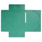 EXACOMPTA Chemise 3 rabats et élastique monobloc, carte lustrée 5/10e Vert clair, élastique fixé devant – Image 4