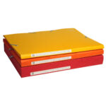 EXACOMPTA Chemise 3 rabats et élastique monobloc, carte lustrée 5/10e assortis, élastique fixé devant – Image 3