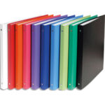 EXACOMPTA Classeur 4 anneaux de 16 mm, en polypropylène, dos de 2 cm, coloris assortis