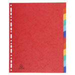 EXACOMPTA Jeu d'intercalaires 12 positions maxi format pour pochettes, en carte lustrée 5/10e – Image 2