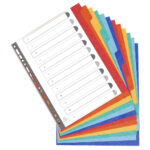 EXACOMPTA Jeu d'intercalaires 12 positions maxi format pour pochettes, en carte lustrée 5/10e – Image 3
