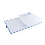 EXACOMPTA Chemise extensible NCLIP en papier toilé. Sangle à clip. Dos rainuré 13cm. Coloris bleu – Image 3