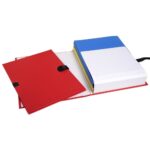 EXACOMPTA Chemise extensible NCLIP en papier toilé. Sangle à clip. Dos rainuré 13cm. Coloris rouge – Image 4