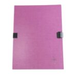 EXACOMPTA Chemise extensible NCLIP en papier toilé. Sangle à clip. Dos rainuré 13cm. Coloris violet – Image 2