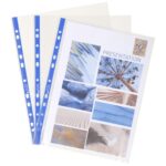 EXACOMPTA Sachet de 25 pochettes perforées A4 PP transparent lisse 6/100. Ouverture en coin 2/3 hauteur – Image 3