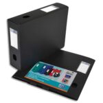 OXFORD Boîte classement non montée Memphis PP 7/10e. Dos 8 cm. Coloris Noir