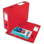 OXFORD Boîte classement non montée Memphis PP 7/10e. Dos 8 cm. Coloris Rouge