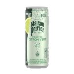 Maison Perrier Canette d'eau pétillante 33 cl minérale arôme Citron Vert