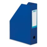 OXFORD Porte-revues en PVC soudé, dos de 7 cm 32x24cm, livré à plat. Coloris Bleu foncé
