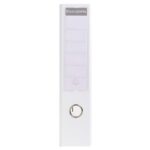 EXACOMPTA Classeur à levier personnalisable 1 face KREACOVER en pvc opaque dos 70mm avec étiquette, Blanc – Image 2