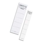 ESSELTE Sachet de 10 étiquettes CENTRA pour classeur dos large Chromos Plus