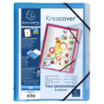 EXACOMPTA Trieur personnalisable KREACOVER, 8 compartiments, en polypropylène, assortis – Image 4