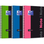OXFORD Notebook 160 pages (en carte rembordée rigide), 5x5 (technologie réglure SCRIBZEE). Format B5