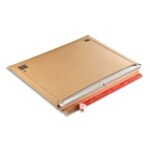 COLOMPAC Pochette d'expédition rigide en carton Brun - Format : L57 x H42 cm, épaisseur remplissage 5 cm