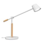 UNILUX Lampe LED Vicky 5W. 3 intensités. Port USB sur le socle. Bois FSC. 50 000h. 100 lm/W. A+