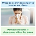 TORK Boîte distributrice F1 Blanche en plastique pour mouchoirs - Dimensions : L25,5 x H6 x P14 cm – Image 4