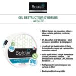BOLDAIR Pot 300g Gel destructeur d odeurs sans parfum Neutre – Image 2