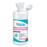 WYRITOL Boîte de 100 Lingettes nettoyantes et désinfectantes pour les mains parfum Pin, actif sur H1N1